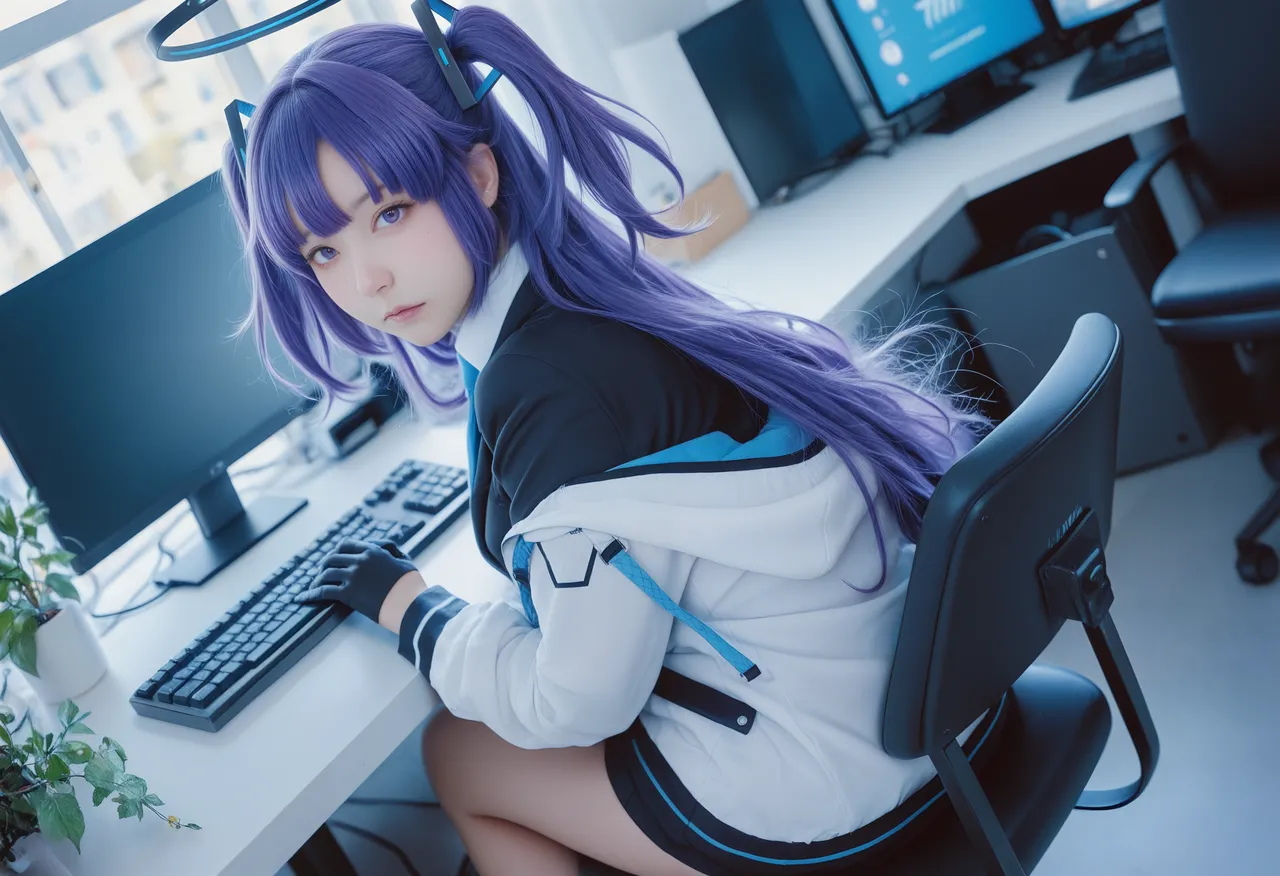 DyDy_cos Hayase Yuuka Cosplay - Image 4