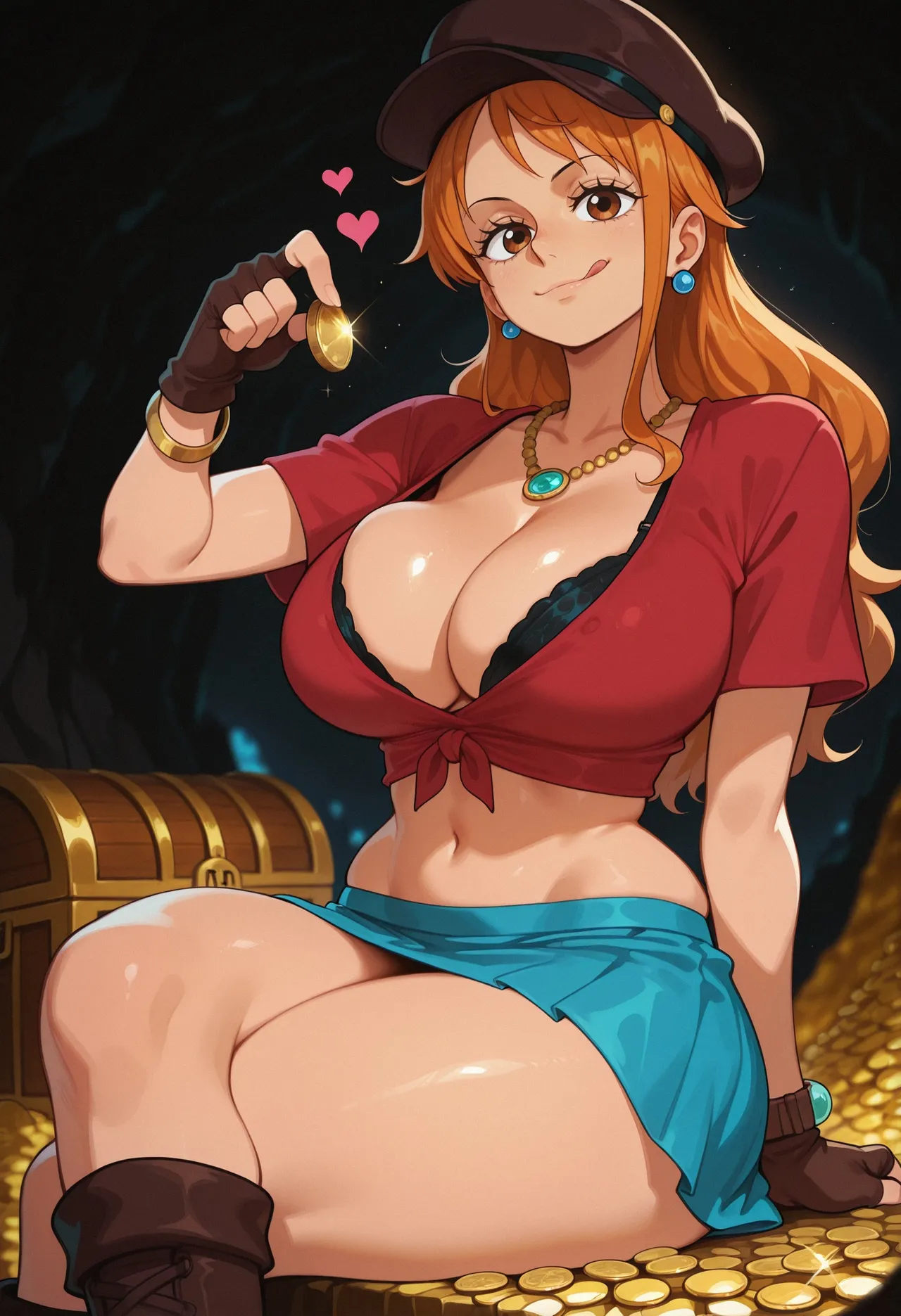 ecchivault Nami - White Shirt - Image 32