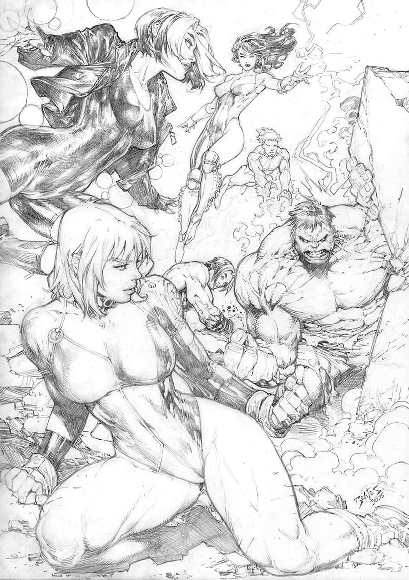 Ed Benes Original Art - Image 153