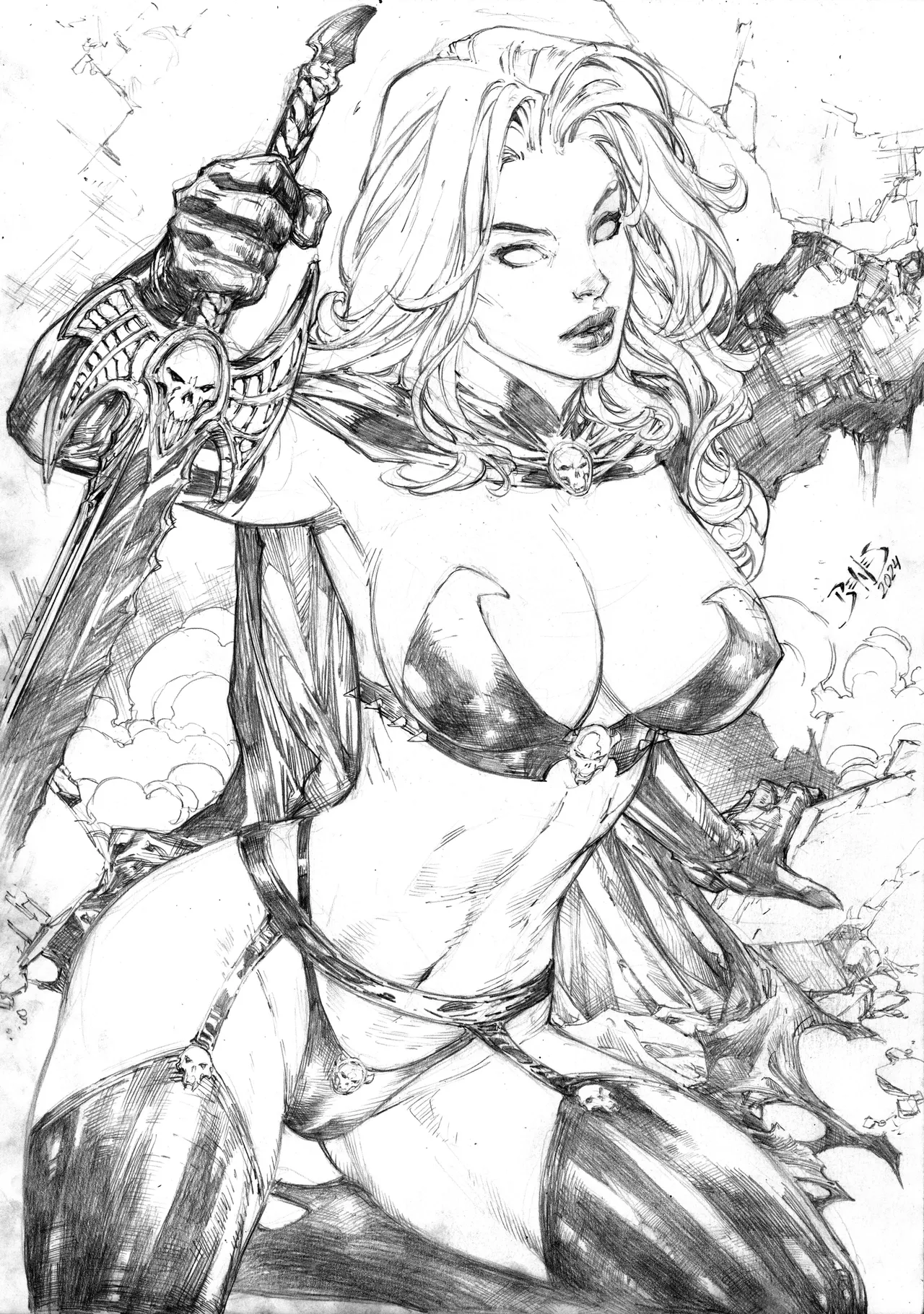 Ed Benes Original Art - Image 271