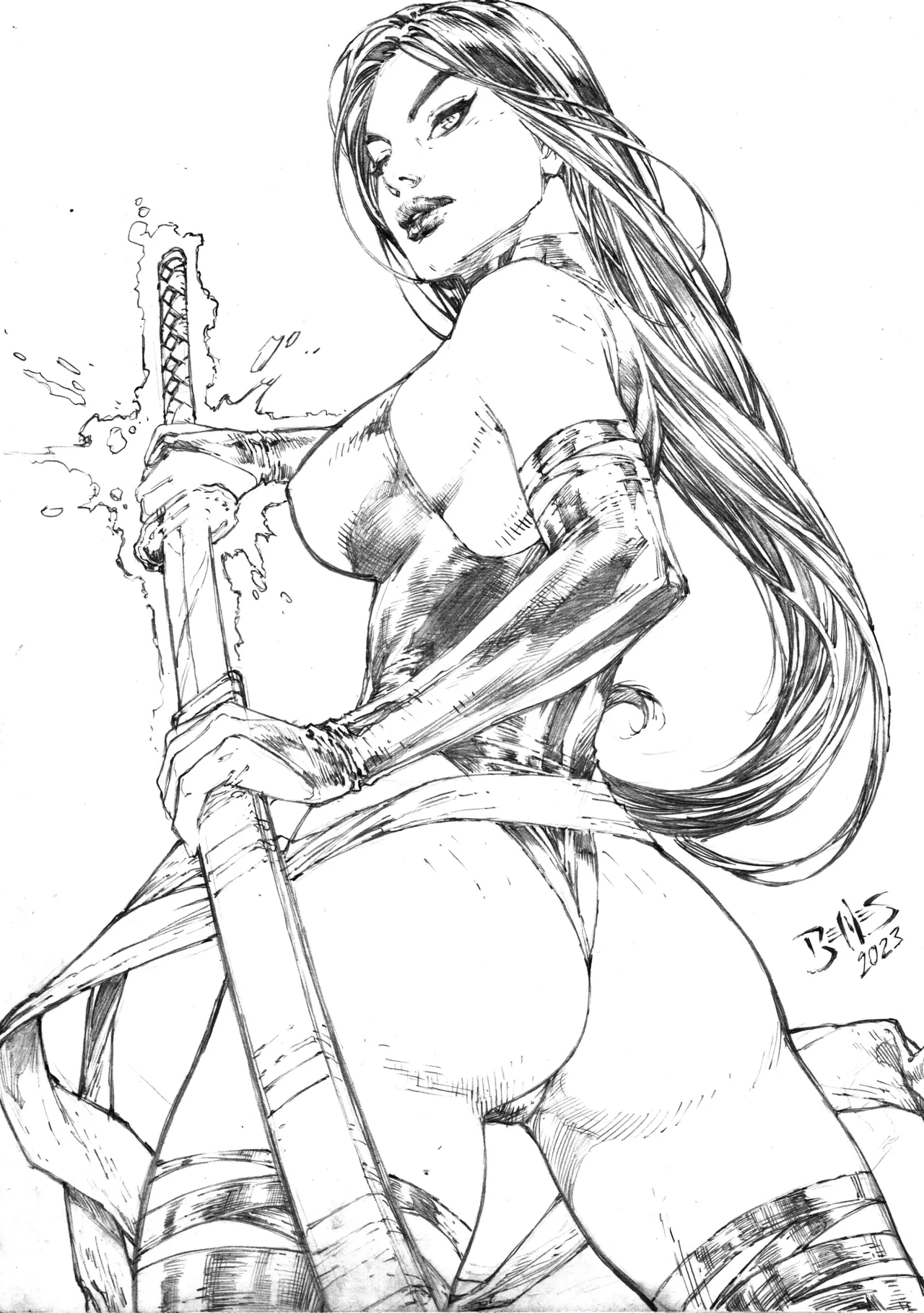 Ed Benes Original Art - Image 396