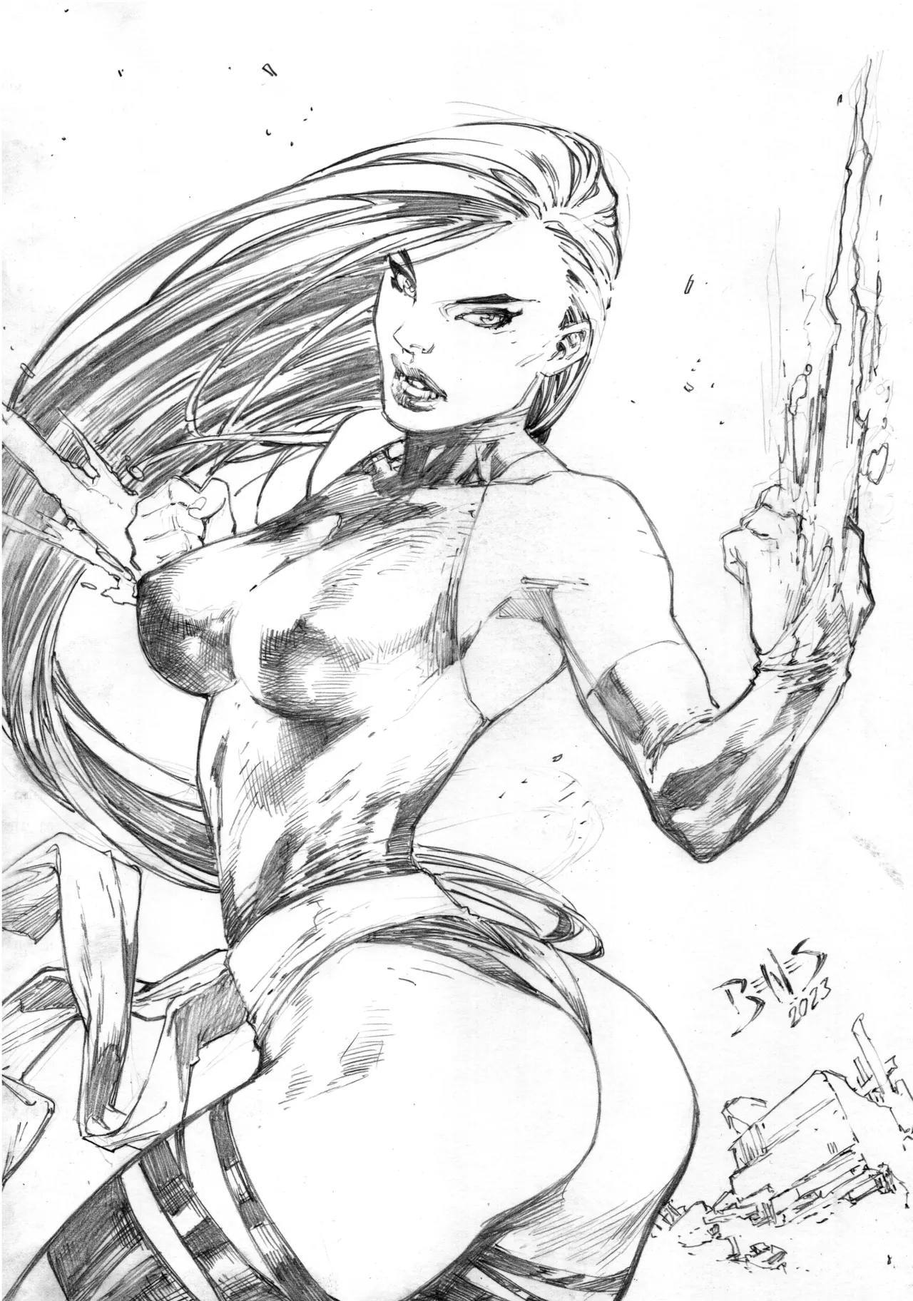 Ed Benes Original Art - Image 397