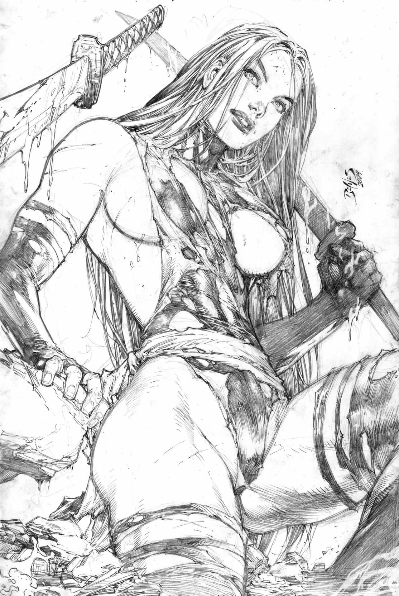Ed Benes Original Art - Image 413