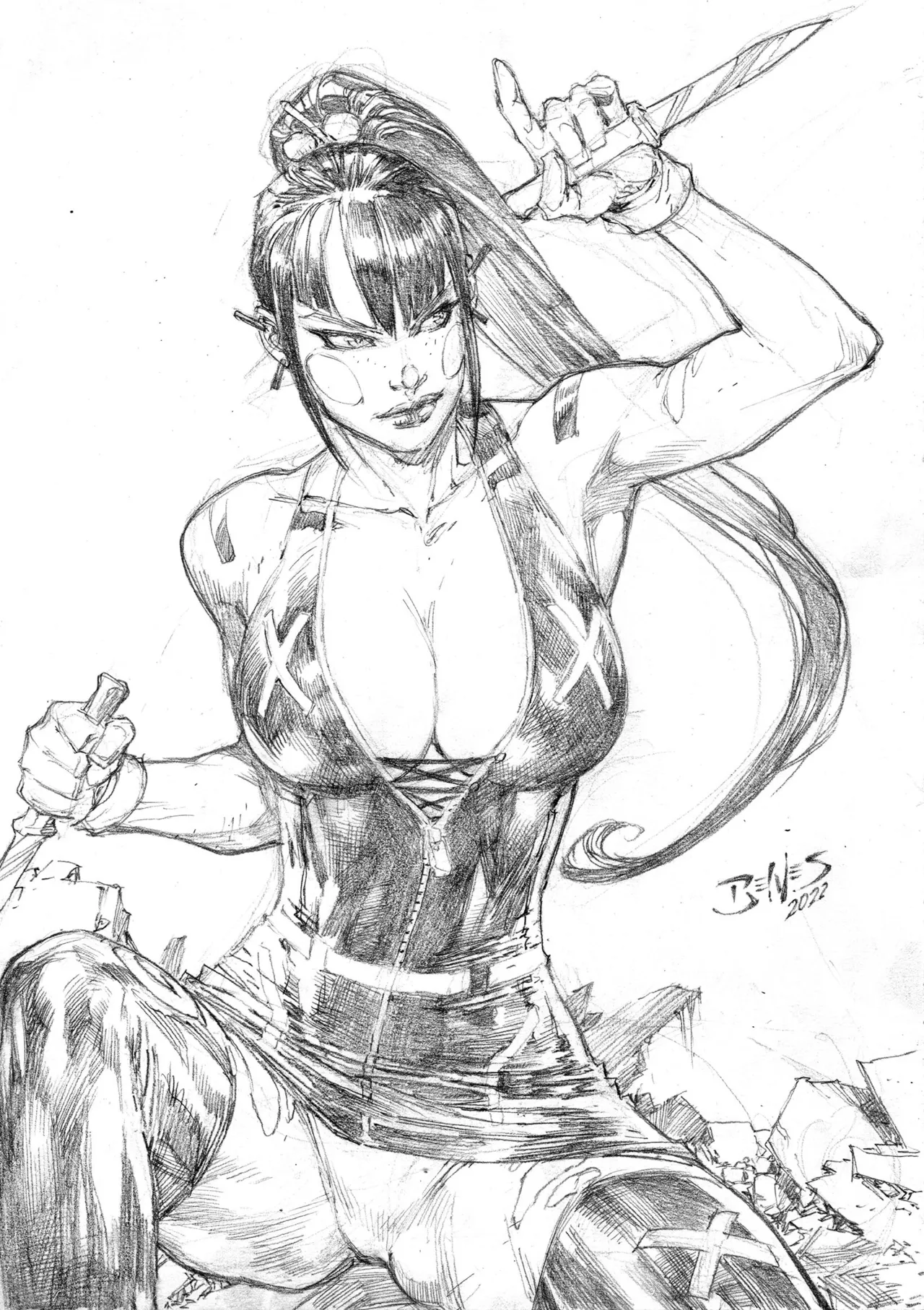 Ed Benes Original Art - Image 431