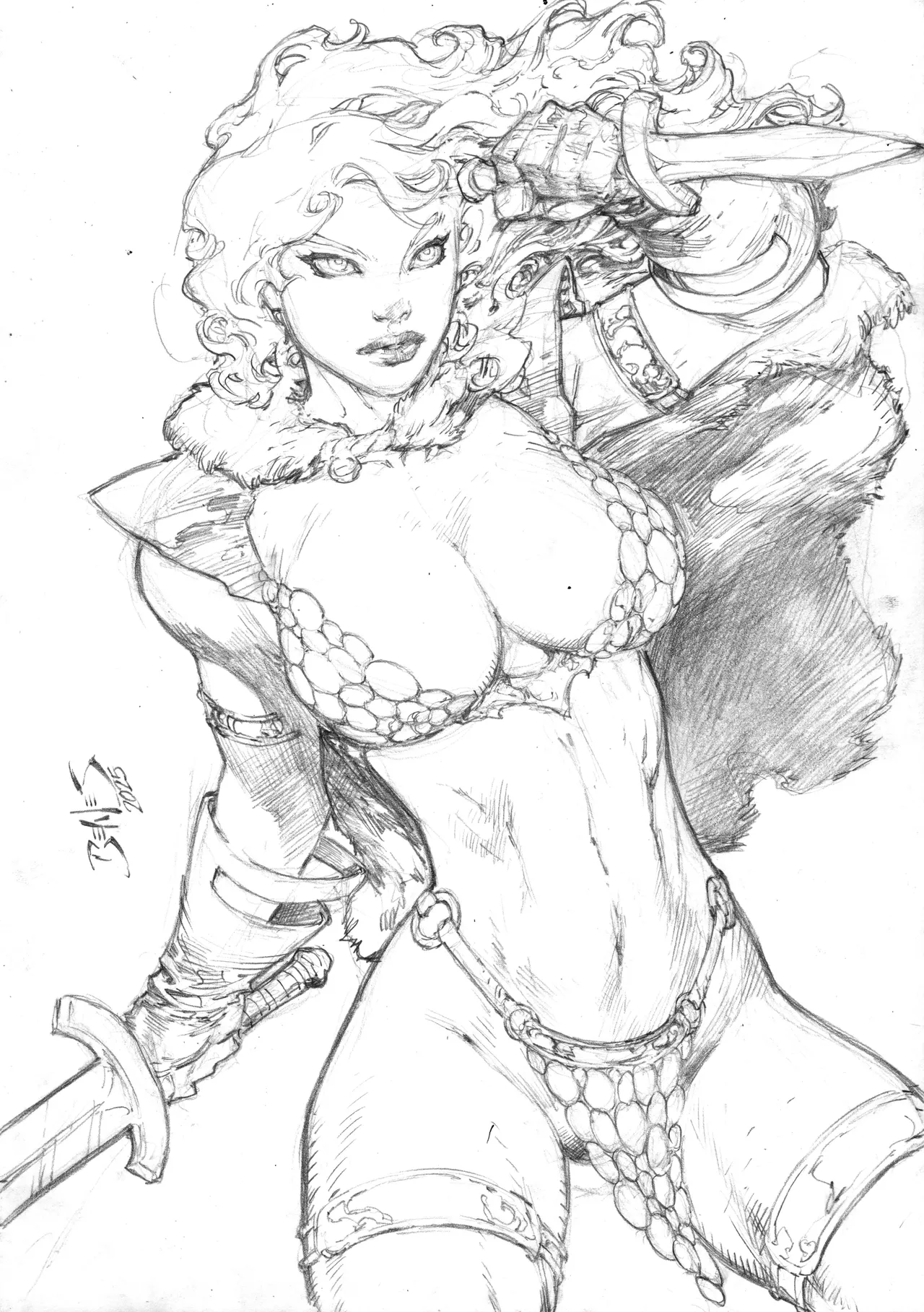 Ed Benes Original Art - Image 457