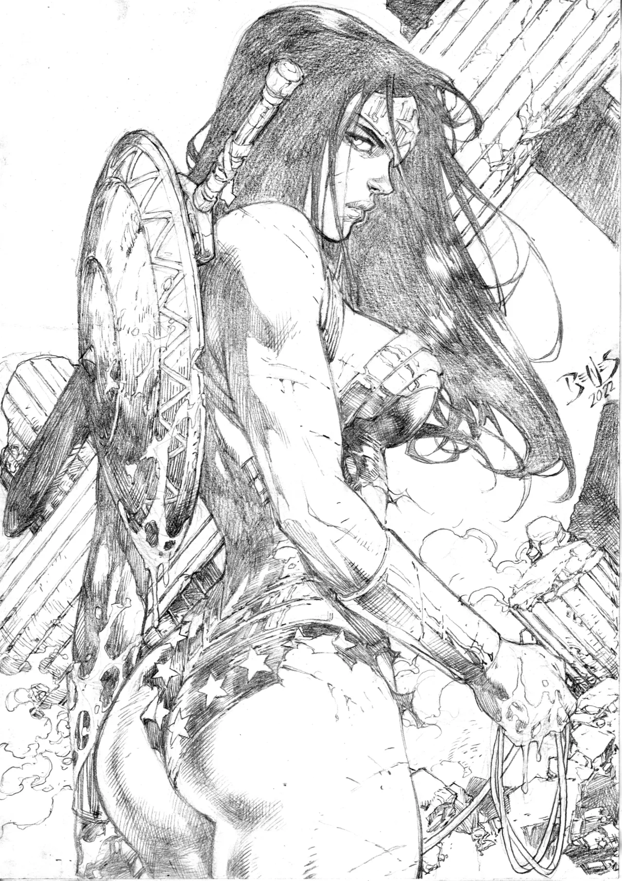 Ed Benes Original Art - Image 713