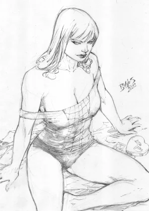 Ed Benes Original Art - Page 298