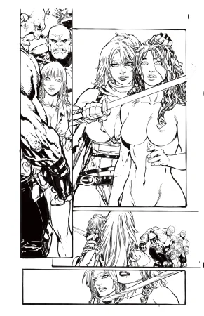Ed Benes Original Art - Page 327