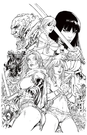 Ed Benes Original Art - Page 328