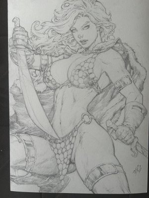 Ed Benes Original Art - Page 447