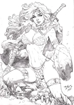 Ed Benes Original Art - Page 448