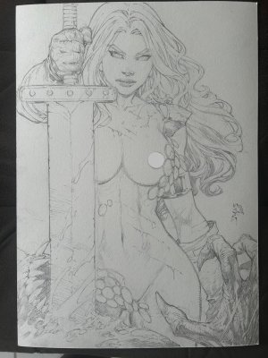 Ed Benes Original Art - Page 463