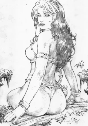 Ed Benes Original Art - Page 490