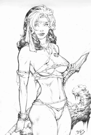Ed Benes Original Art - Page 491