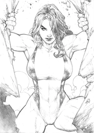 Ed Benes Original Art - Page 537