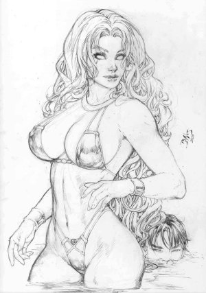 Ed Benes Original Art - Page 612