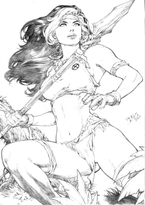 Ed Benes Original Art - Page 708