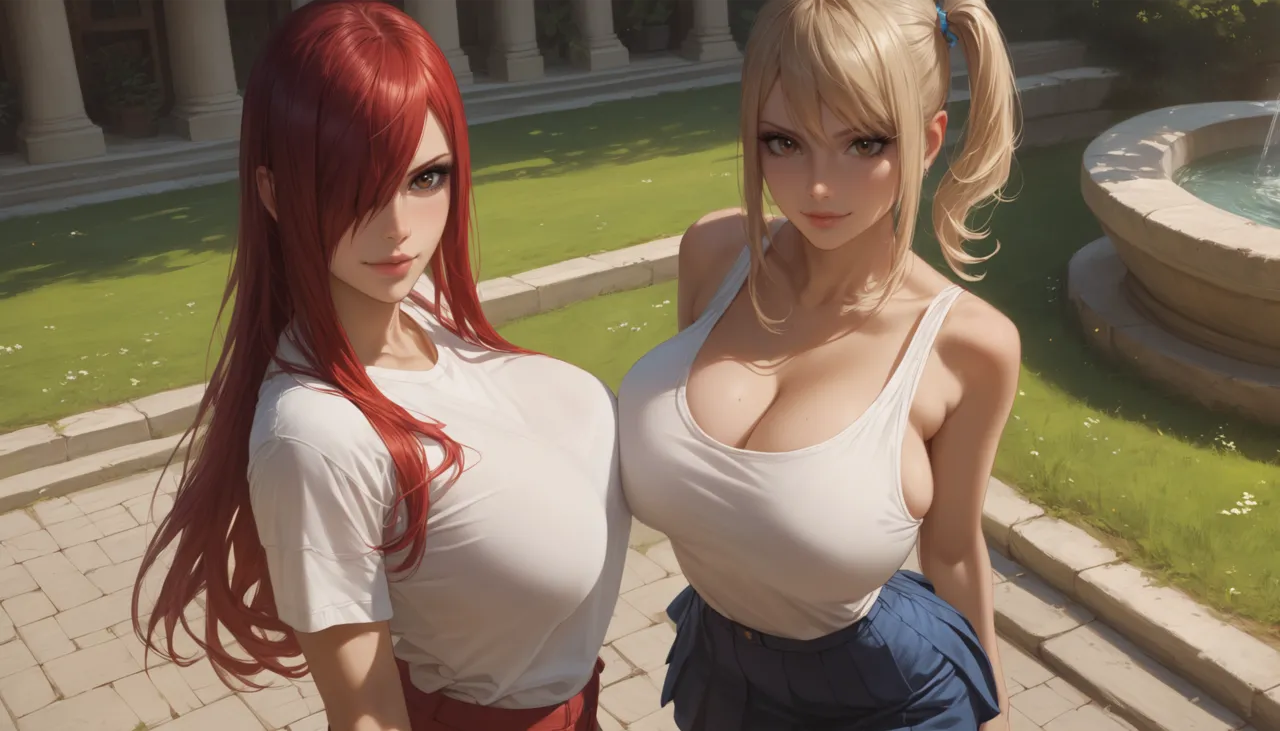 Euskyart Erza x Lucy Fairy Tail - Image 2