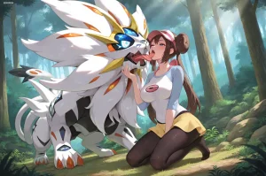 evilsamsam SamAiArtist Rosa Vs Solgaleo pixiv Patreon - Page 21