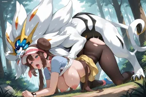 evilsamsam SamAiArtist Rosa Vs Solgaleo pixiv Patreon - Page 51