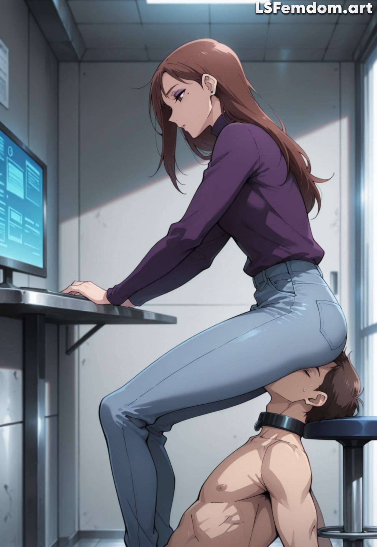 Facesitting and Human Chair Femdom by LSFemdomArt Part2 - Image 113