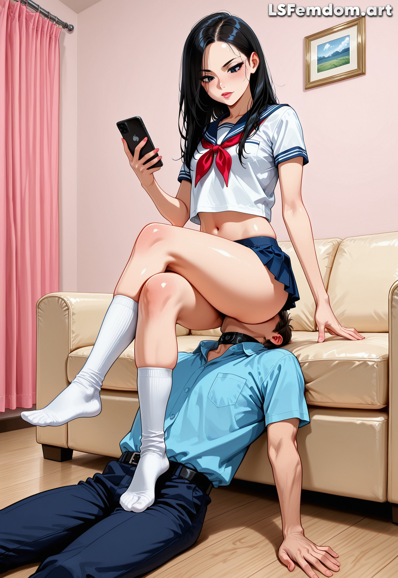 Facesitting and Human Chair Femdom by LSFemdomArt Part2 - Image 130