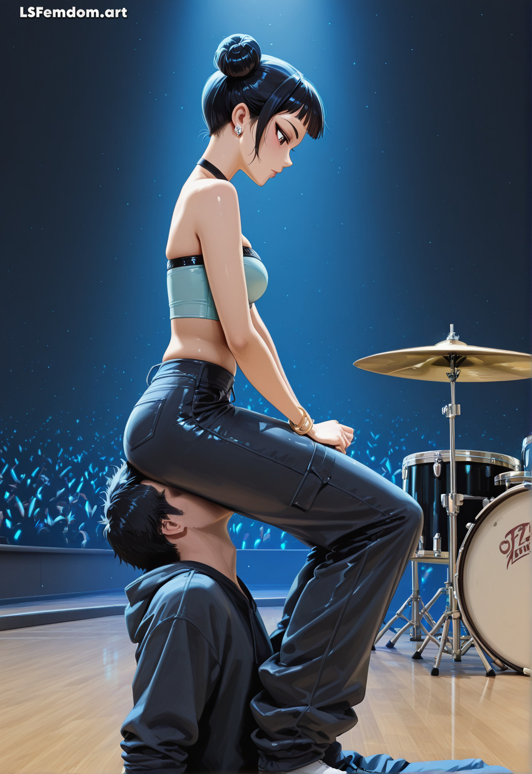 Facesitting and Human Chair Femdom by LSFemdomArt Part2 - Image 132