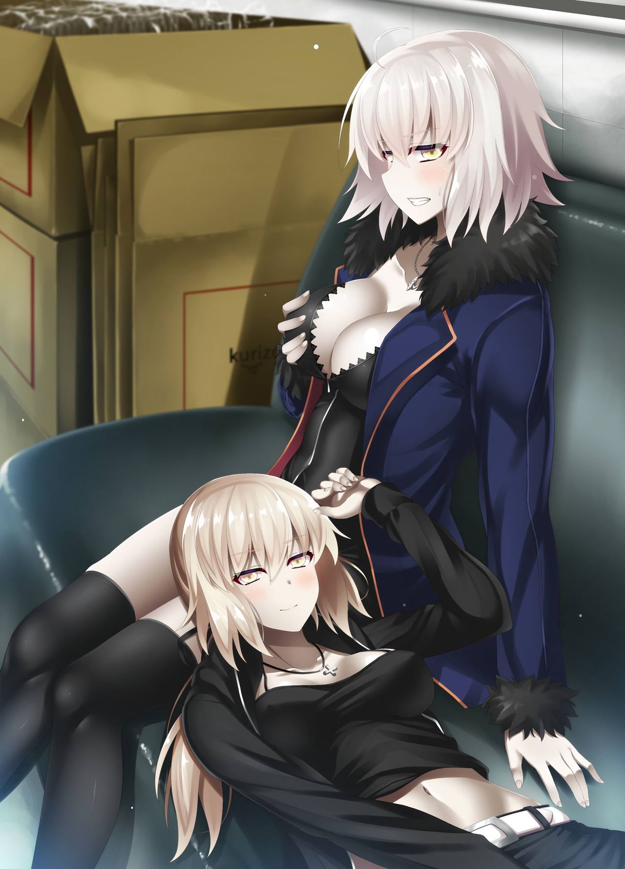 Fate Degenerate Order 2 - Servants Saber and Jeanne get a hot creampie in their petite pussy - 21 Pics - Image 19
