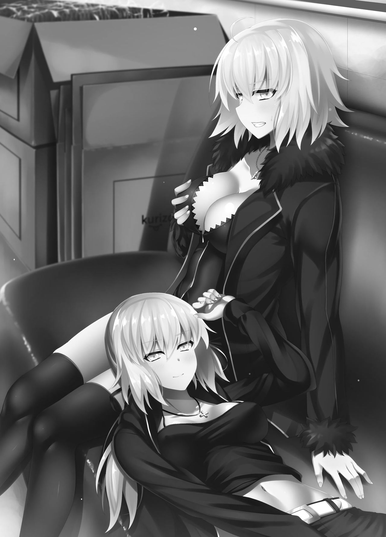 Fate Degenerate Order 2 - Servants Saber and Jeanne get a hot creampie in their petite pussy - 21 Pics - Image 2
