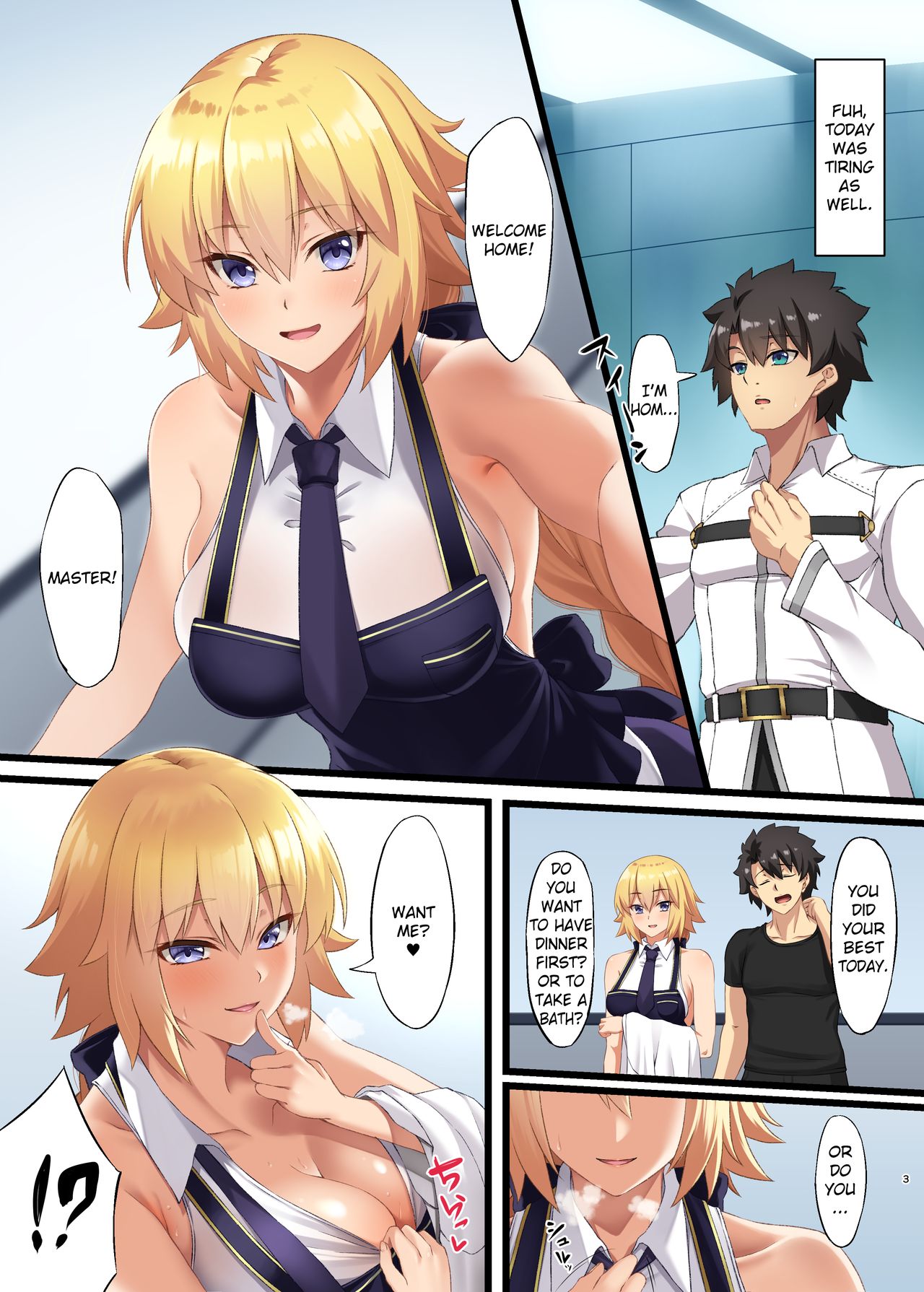 Fate Degenerate Order W - Jeanne dArc gets creampied by master while in stockings - 21 Pics - Image 3