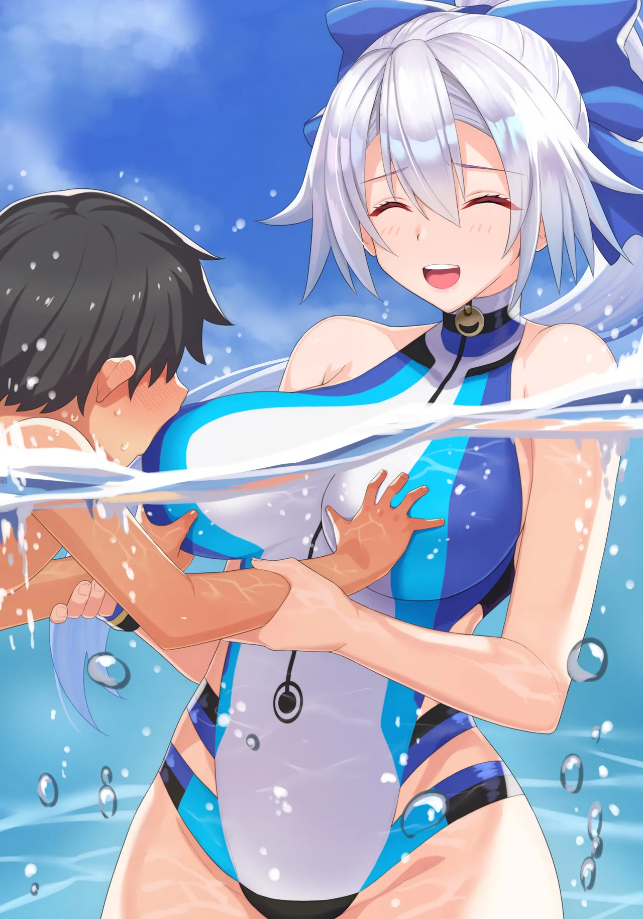 ぽののぞ ショタに泳ぎを教える巴さん FateGrand Order - Image 7