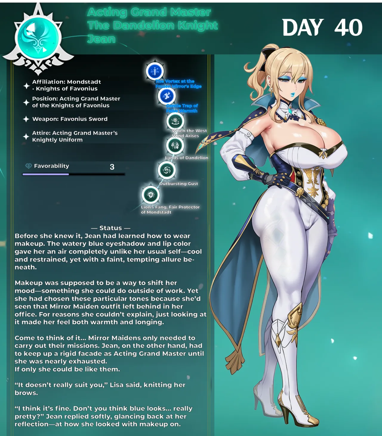 Fatui Conquest Plan Chapter 5 Jean White Flavor No. 3 Pixiv 111228391 - Image 10