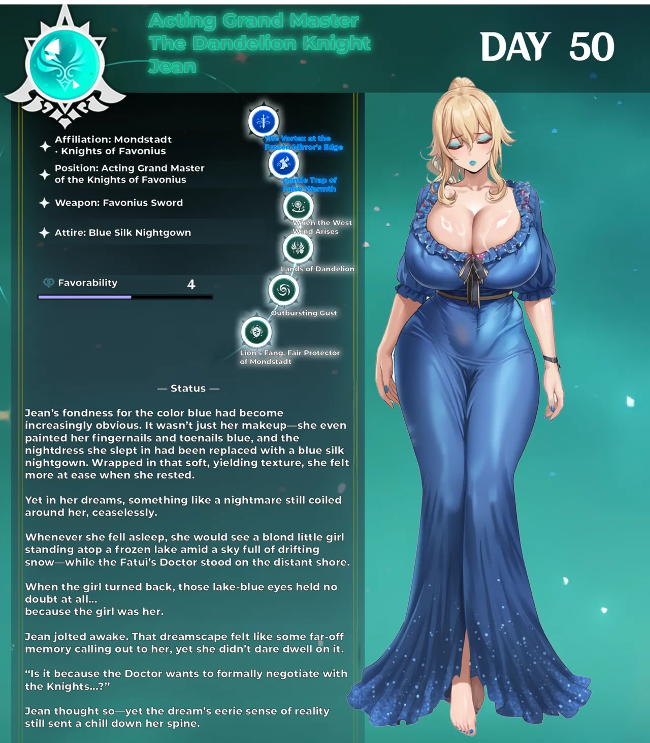 Fatui Conquest Plan Chapter 5 Jean White Flavor No. 3 Pixiv 111228391 - Image 11