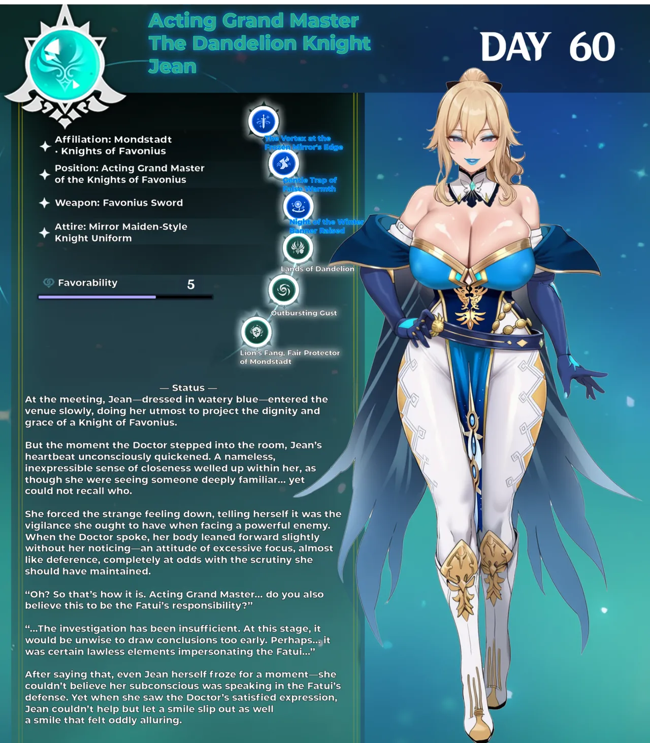 Fatui Conquest Plan Chapter 5 Jean White Flavor No. 3 Pixiv 111228391 - Image 13