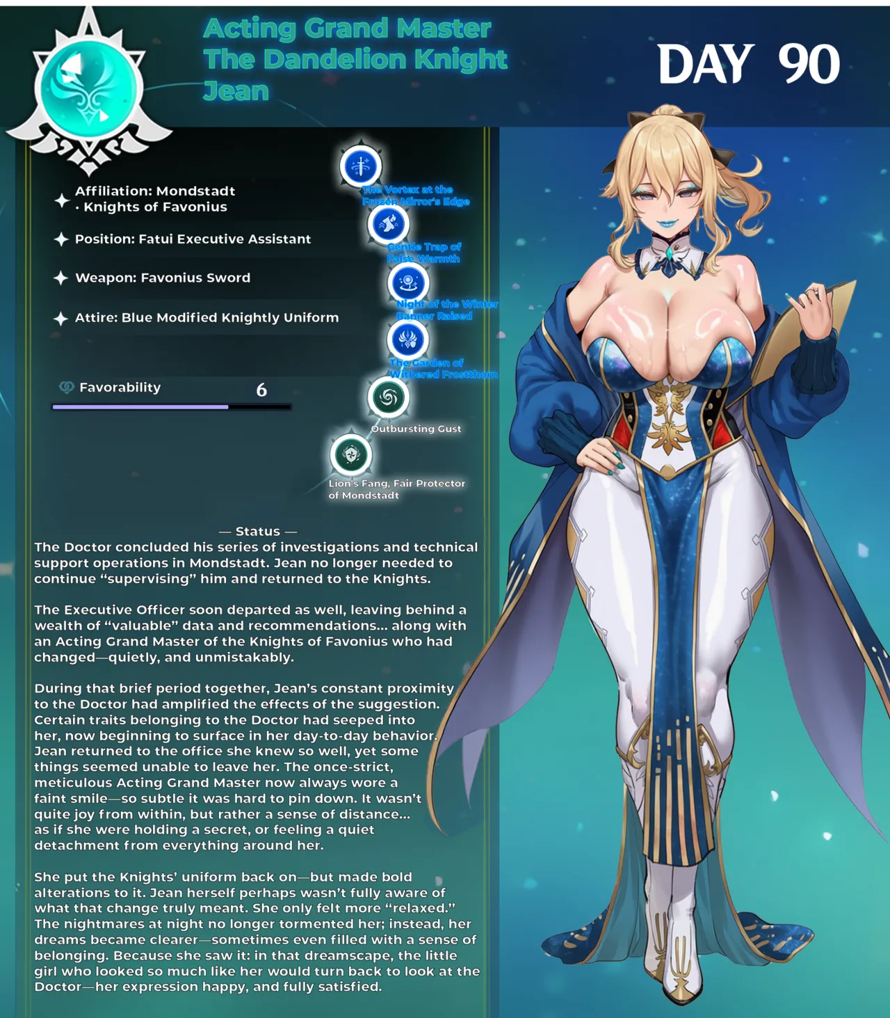 Fatui Conquest Plan Chapter 5 Jean White Flavor No. 3 Pixiv 111228391 - Image 15