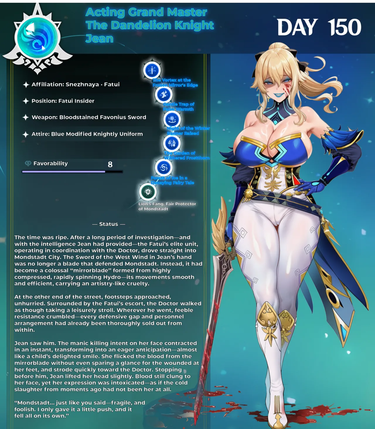 Fatui Conquest Plan Chapter 5 Jean White Flavor No. 3 Pixiv 111228391 - Image 17