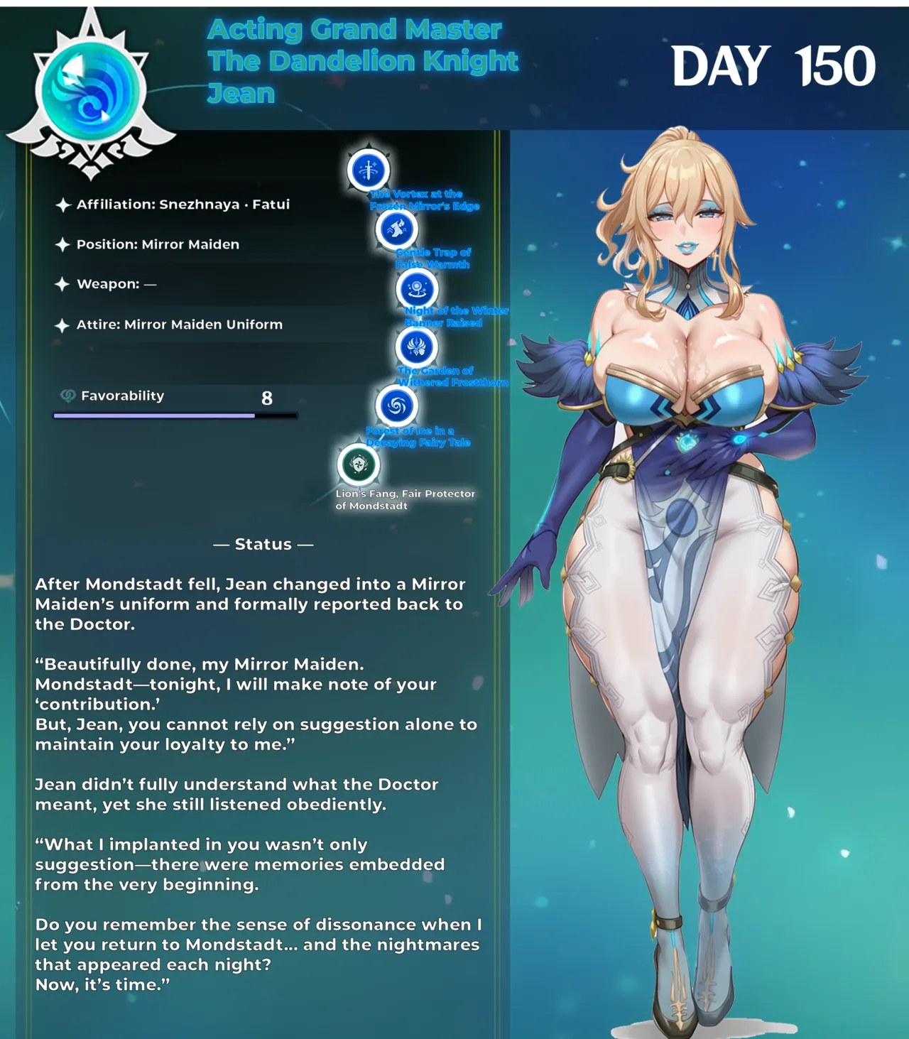 Fatui Conquest Plan Chapter 5 Jean White Flavor No. 3 Pixiv 111228391 - Image 18