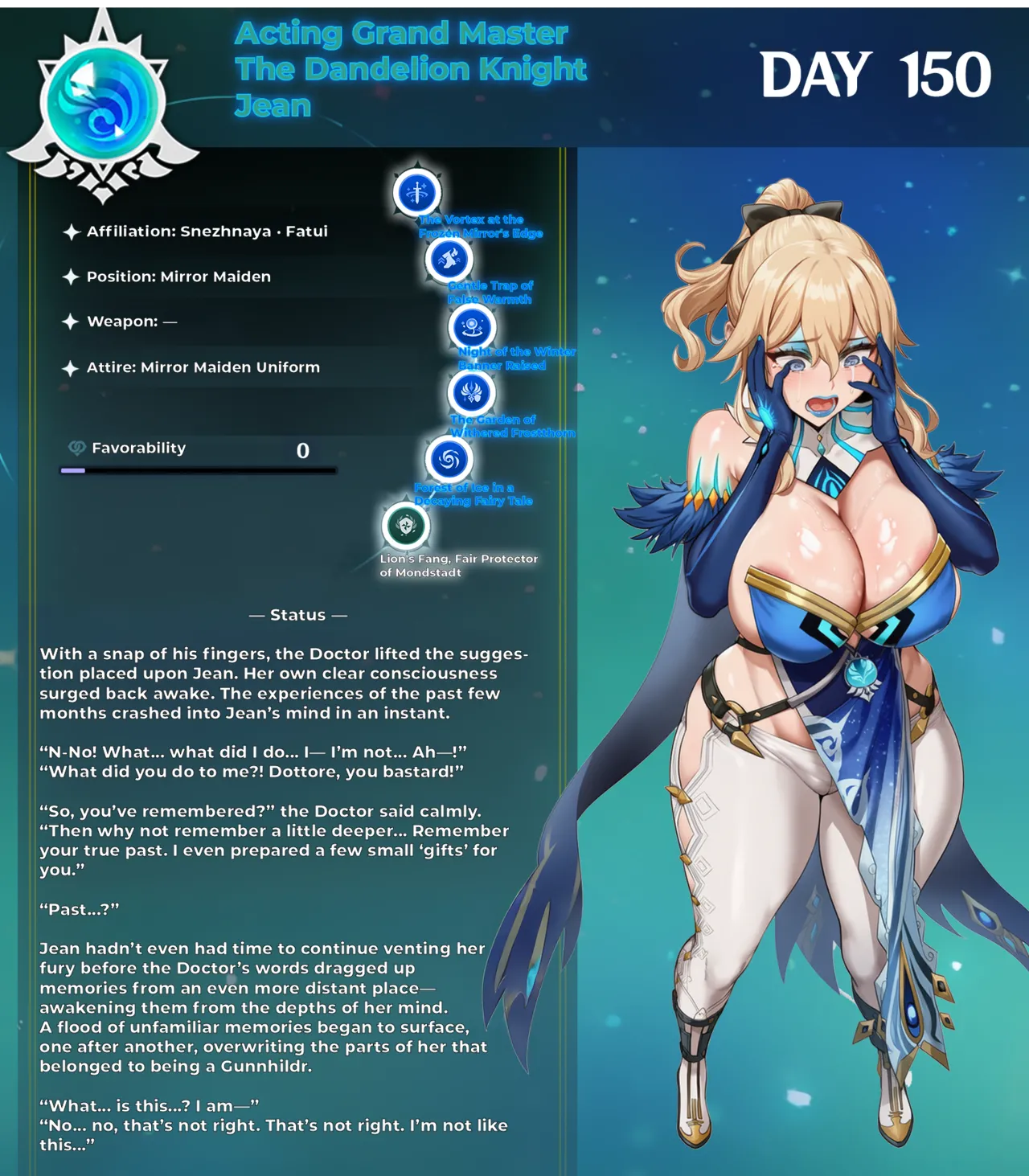 Fatui Conquest Plan Chapter 5 Jean White Flavor No. 3 Pixiv 111228391 - Image 19