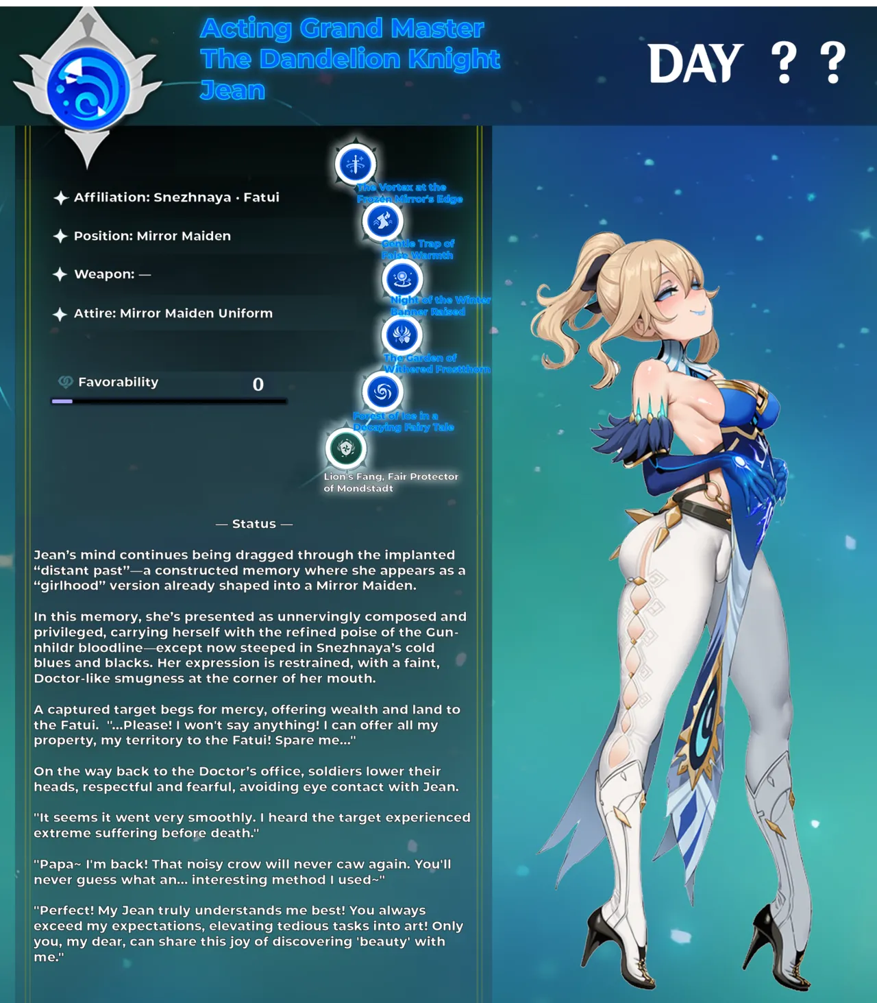 Fatui Conquest Plan Chapter 5 Jean White Flavor No. 3 Pixiv 111228391 - Image 21