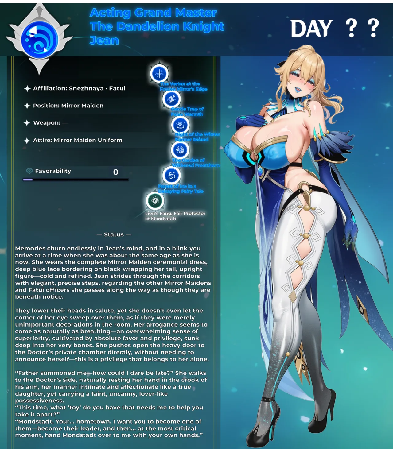 Fatui Conquest Plan Chapter 5 Jean White Flavor No. 3 Pixiv 111228391 - Image 22