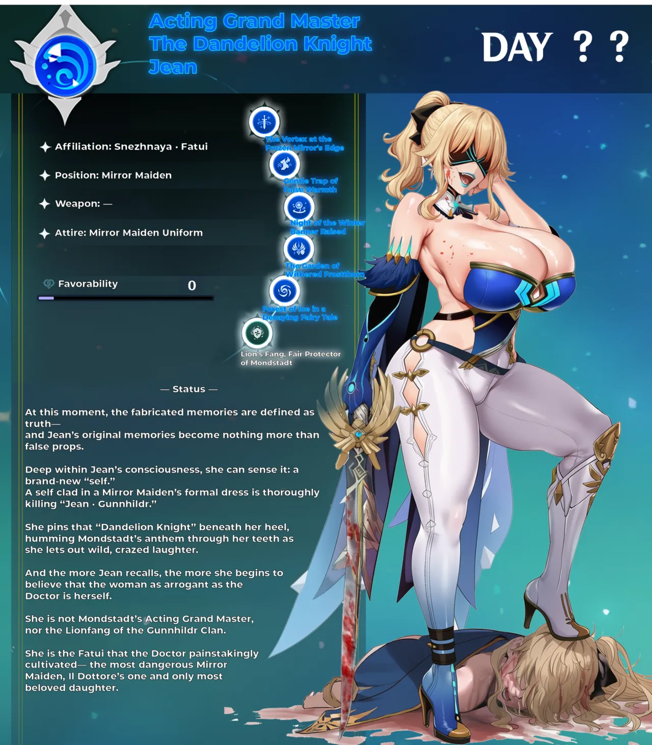 Fatui Conquest Plan Chapter 5 Jean White Flavor No. 3 Pixiv 111228391 - Image 24