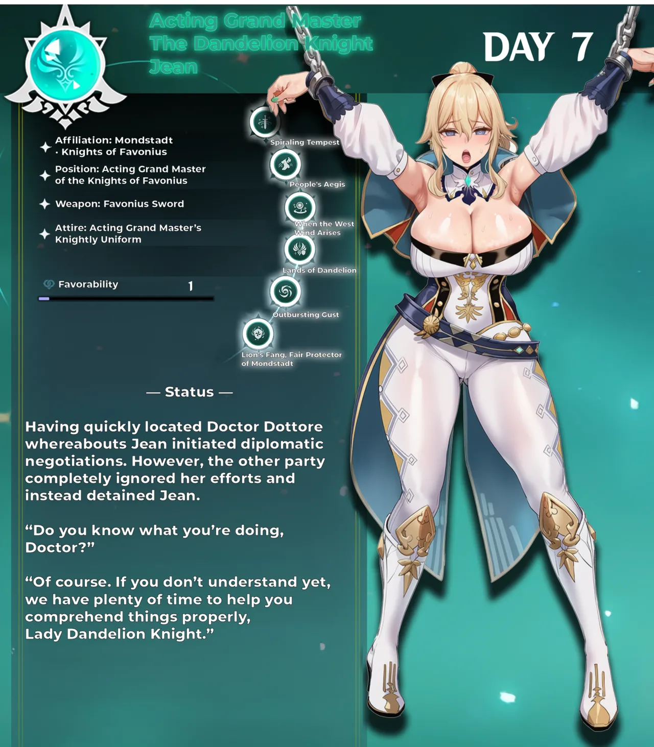 Fatui Conquest Plan Chapter 5 Jean White Flavor No. 3 Pixiv 111228391 - Image 3