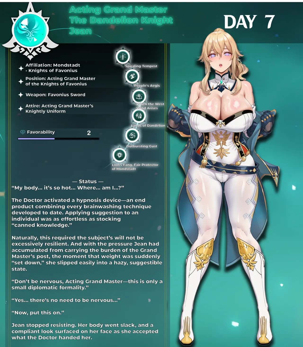 Fatui Conquest Plan Chapter 5 Jean White Flavor No. 3 Pixiv 111228391 - Image 4