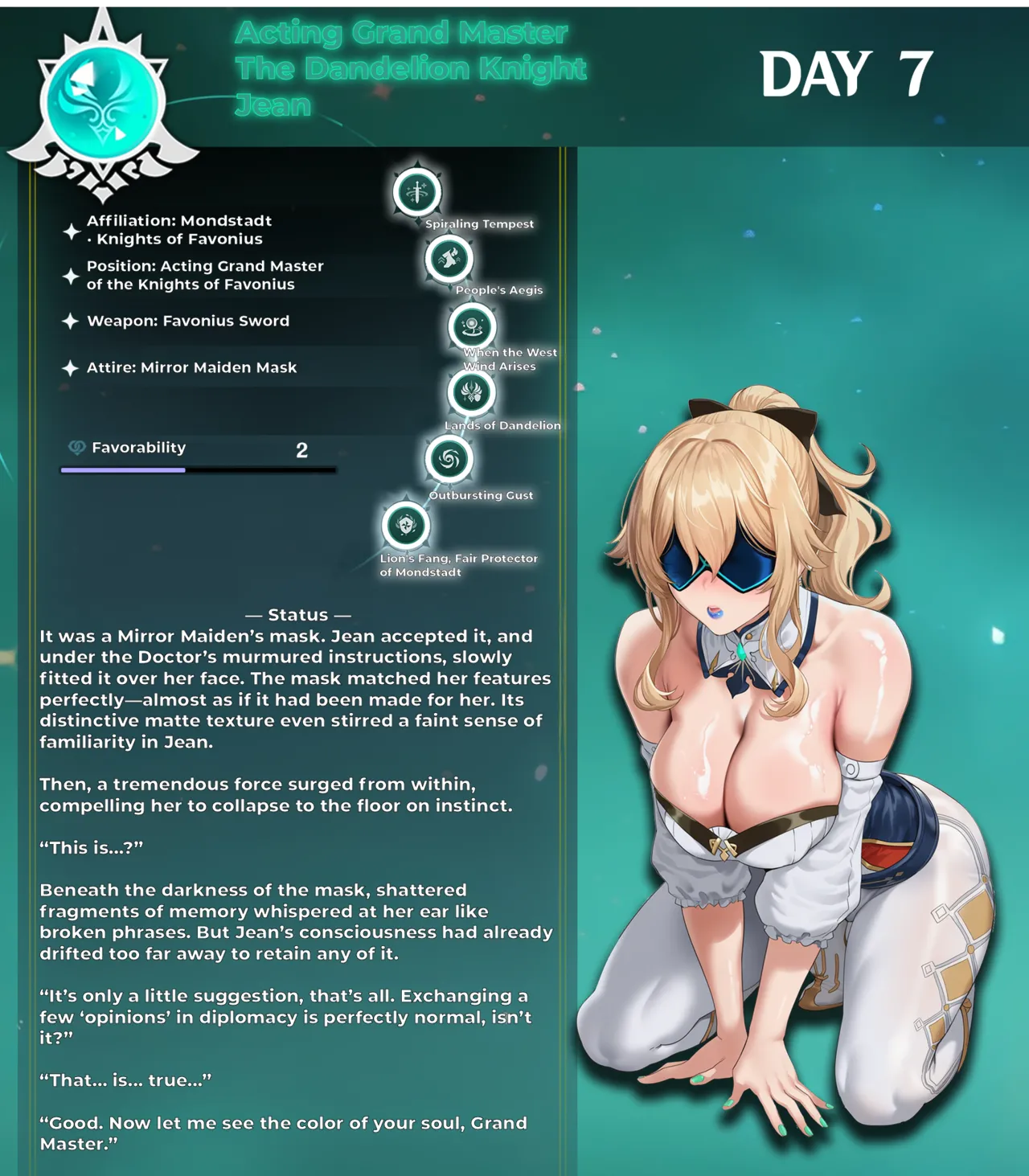 Fatui Conquest Plan Chapter 5 Jean White Flavor No. 3 Pixiv 111228391 - Image 5