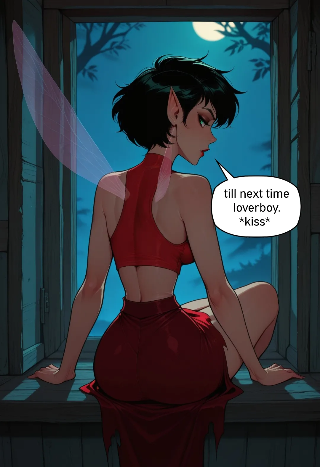 Ferngully- crysta visits you at night art by sr_doops caps by me - Image 20