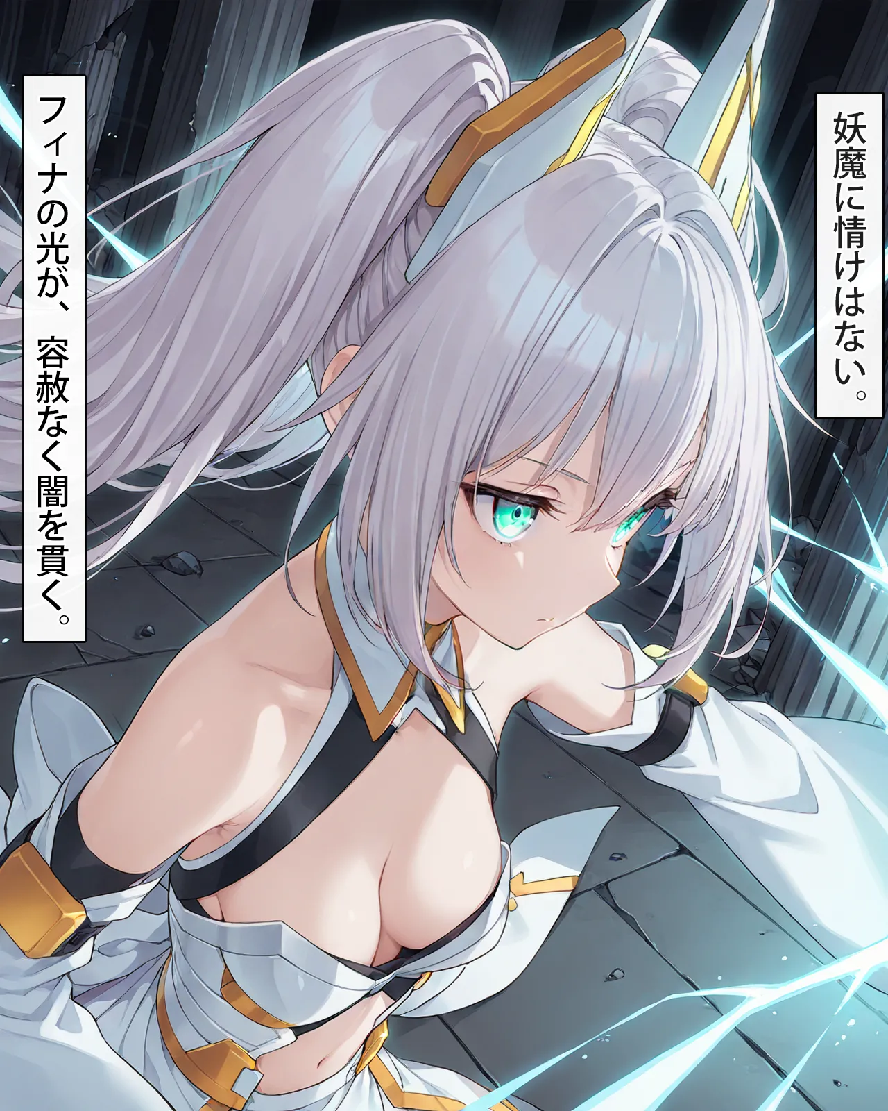 FinaAI Illustration Henshin Hiroin wa Haiboku o Shiranai Hazudatta Vol.01 - Image 13