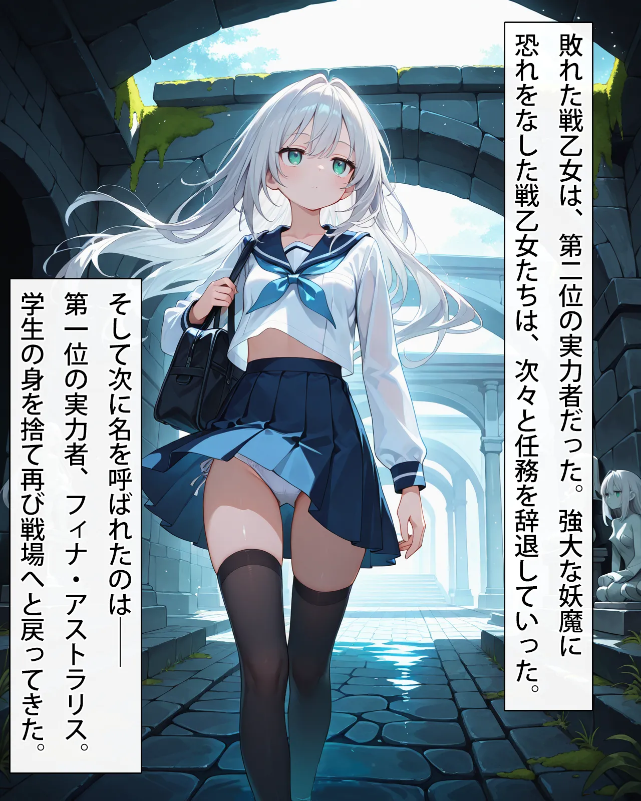 FinaAI Illustration Henshin Hiroin wa Haiboku o Shiranai Hazudatta Vol.01 - Image 6