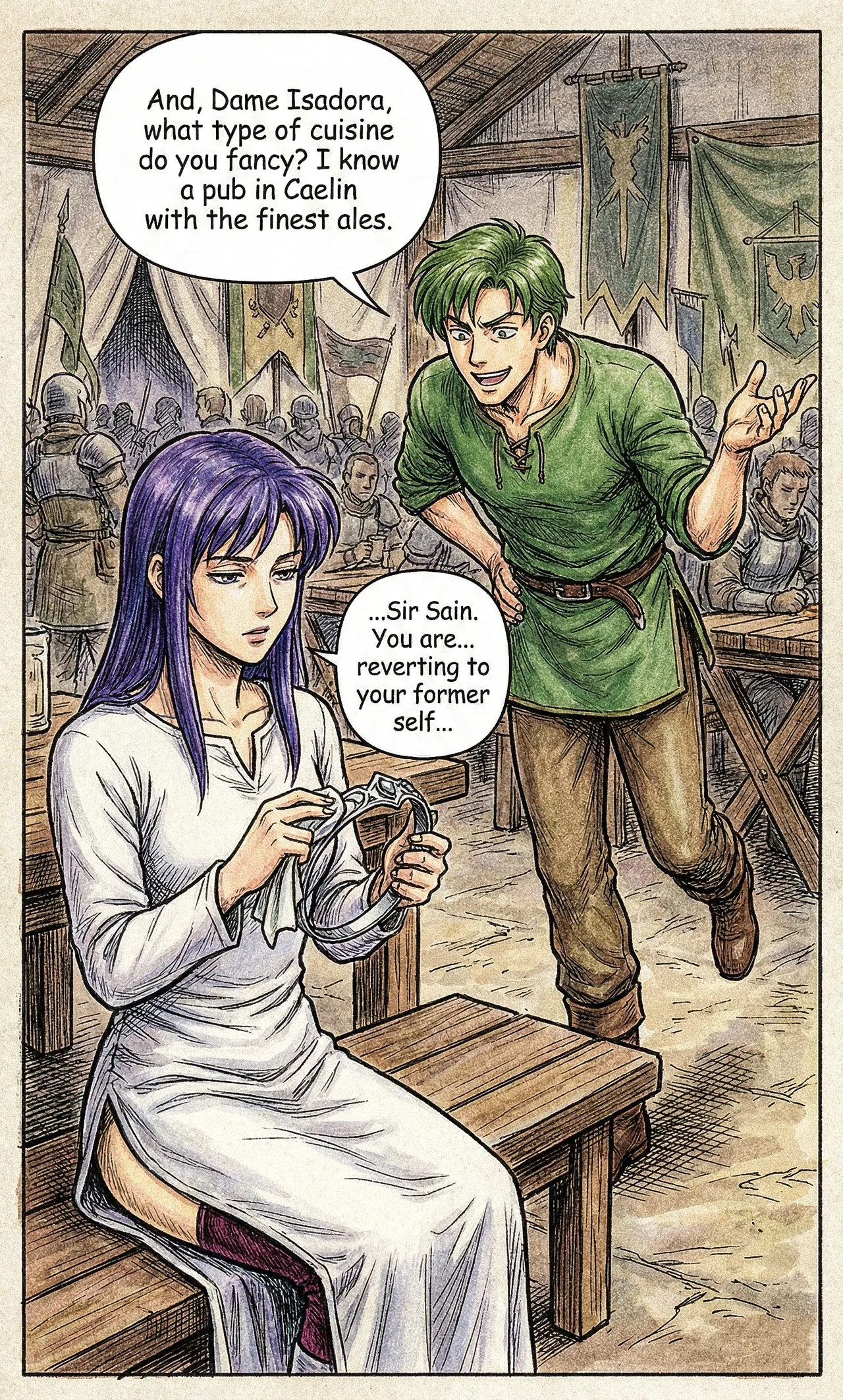 Fire Emblem 7 - Illustrated Support Convos - Image 34
