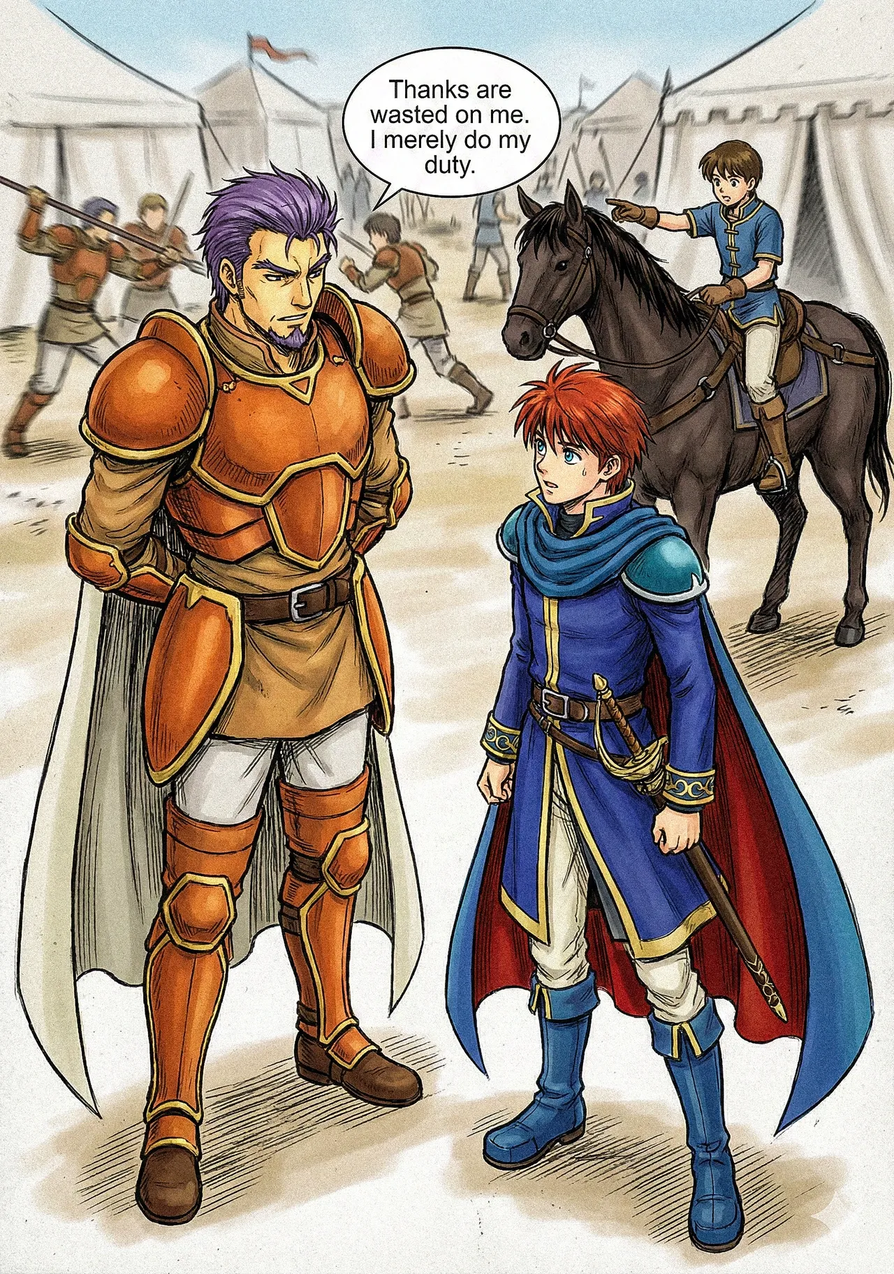 Fire Emblem 7 - Illustrated Support Convos - Image 9