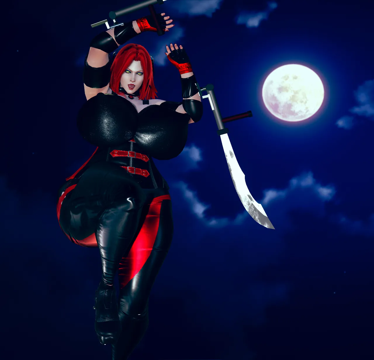 FIRE ONBloodRayne fell for her target - Image 4